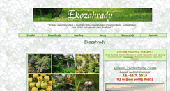 Desktop Screenshot of ekozahrady.cz